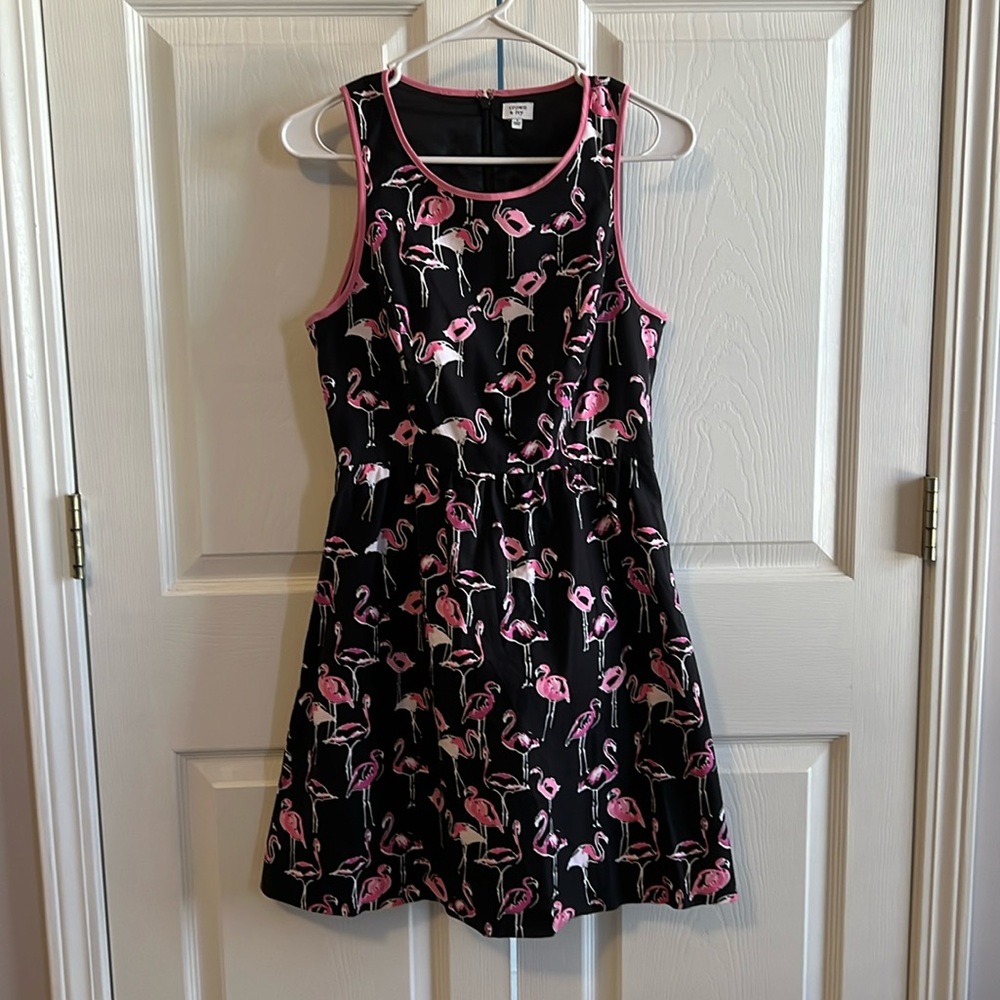 Crown & Ivy Flamingo Print Dress